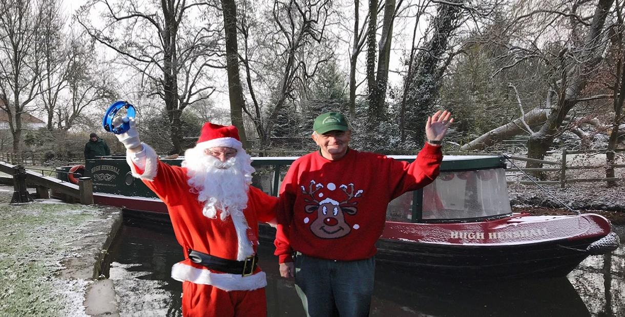 
Santa Claus will be cruising the Chesterfield Canal on the Madeline narrowboat, welcoming children and adults alike