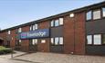 External View of Entrance to Travelodge Chesterfield