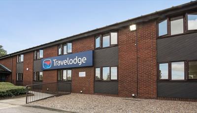 External View of Entrance to Travelodge Chesterfield