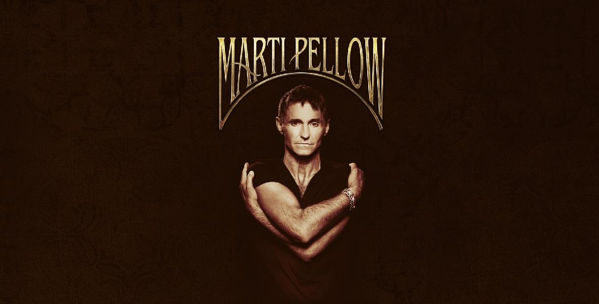 Marti Pellow on a black background
