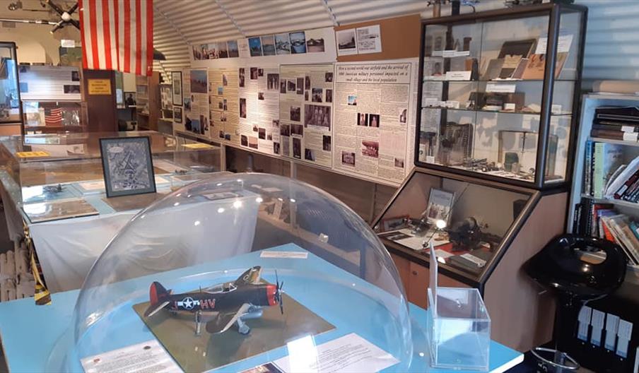 Boxted Museum showing areoplane displays