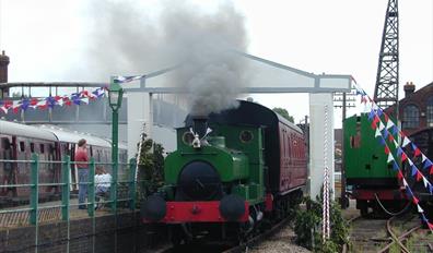 Steam train at Chappel Station