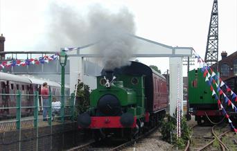 Steam train at Chappel Station