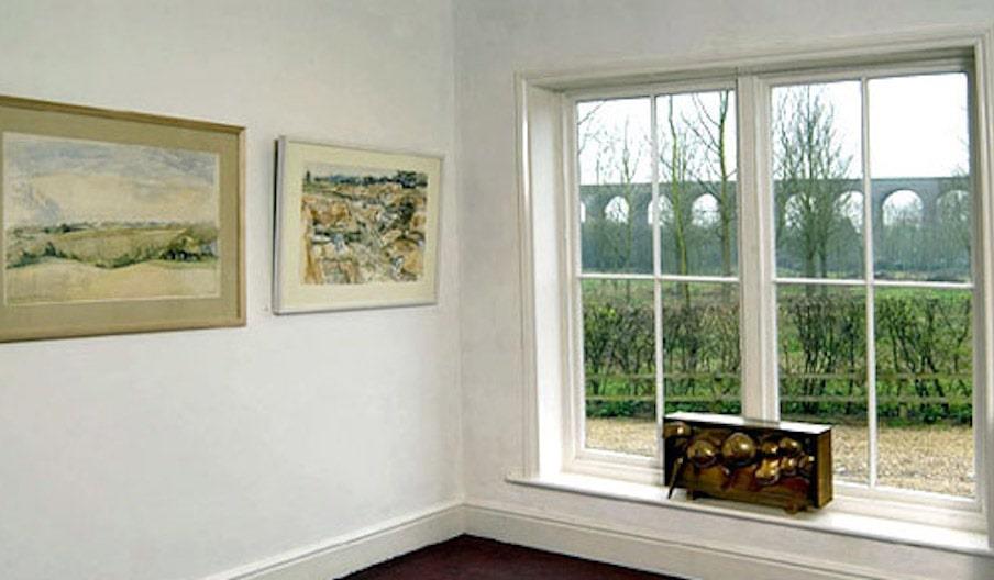 Chappel Galleries, with the Chappel viaduct visable through the window