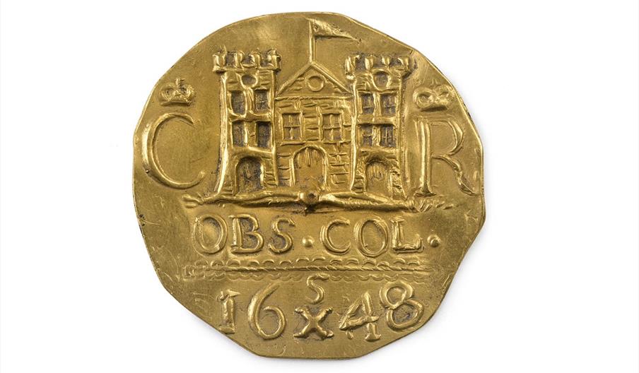 A coin, from 1648, fashioned during the siege of Colchester