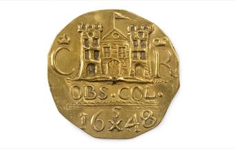 A coin, from 1648, fashioned during the siege of Colchester