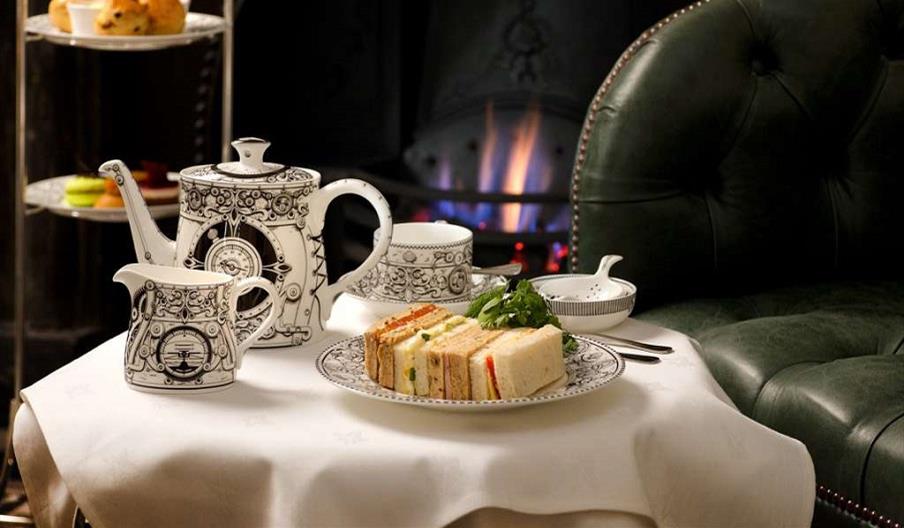 GreyFriars Hotel, Afternoon Tea by the fire in the Rose Room