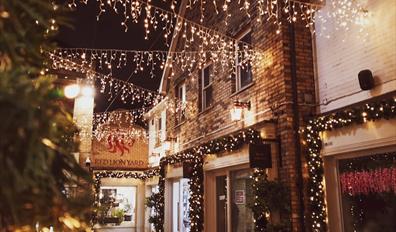 Christmas Lights in Red Lion Yard