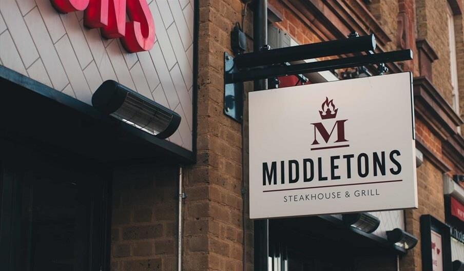 Middletons Steakhouse and Grill Exterior Sign