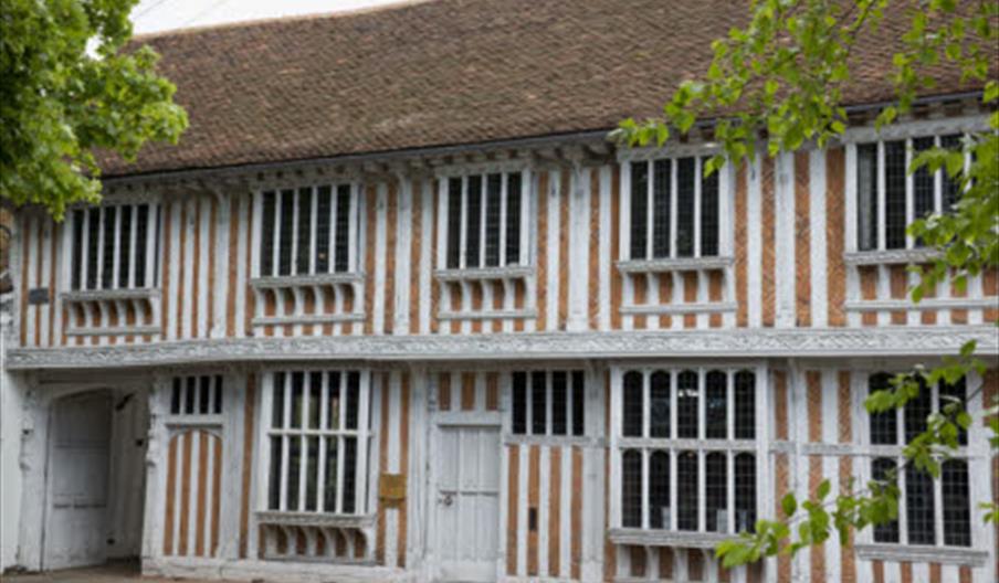 Exterior of Paycockes House, a timber framed house