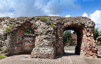 St Botolph's Gate in Colchester's Roman Wall