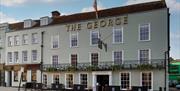 The George Hotel exterior showing outside seating.