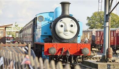 Life size Thomas  at the East Anglian Railway Museum