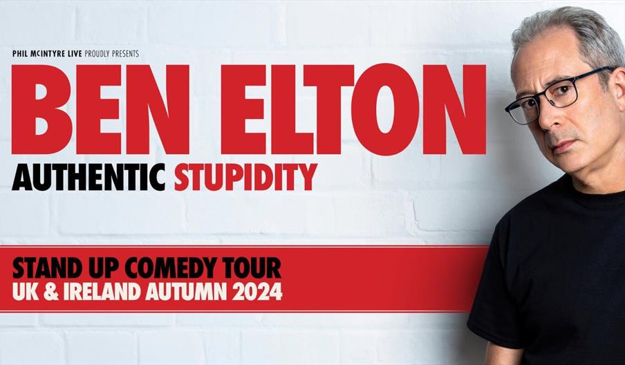 Poster for Ben Elton's Authentic Stupidity Tour