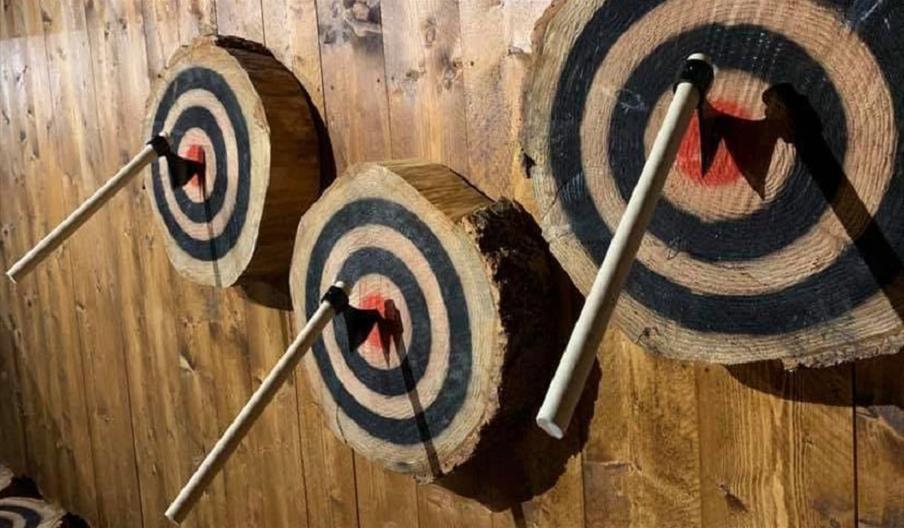 Axe Throwing at Valhalla Lanes