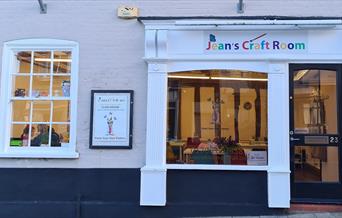 Outside frontage of Jean's Craft Room