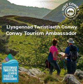 Cryno-lun ar gyfer Llysgennad Twristiaeth Conwy