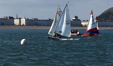 Sailing in Llandudno Bay