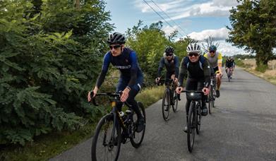 Group of cyclists