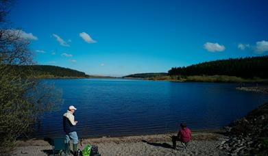 Fishing at Alwen Reservoir