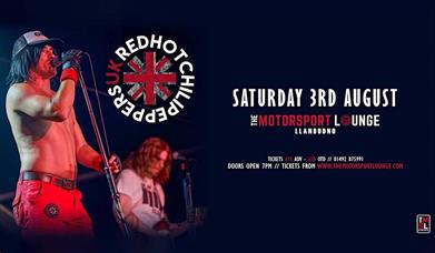 Red Hot Chili Peppers UK yn y Motorsport Lounge, Llandudno
