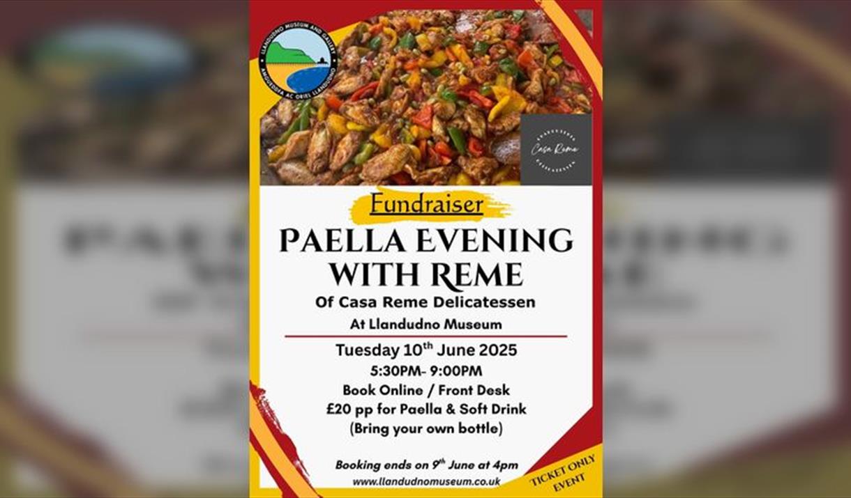 Llandudno Museum: Paella Evening with Reme