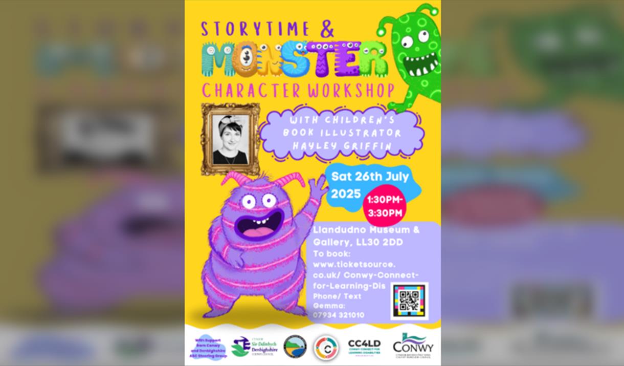 Storytime and Monster Character Art Workshop - with children's book illustrator