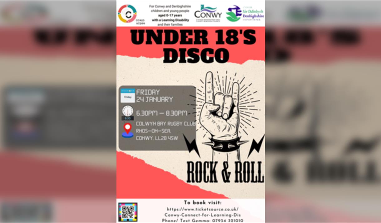 Under 18's Disco - Rock n Roll Theme - Conwy & Denbighshire Families