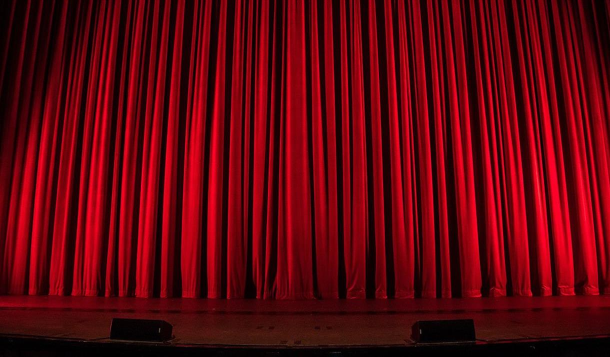 Red theatre curtain