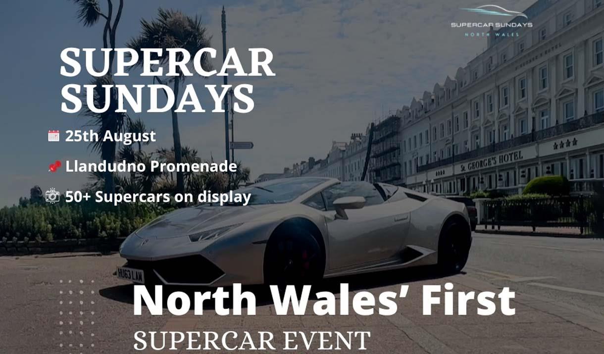 Supercar Sunday on Llandudno Promenade