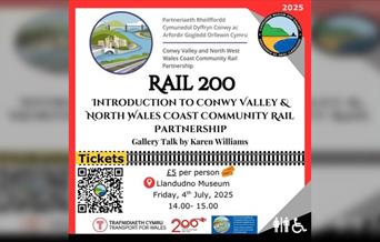 Rail 200 Talk: Introduction to the Conwy Valley & North Wales Coast Community Rail Partnership