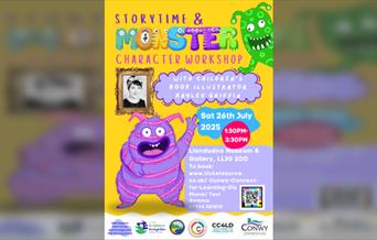 Storytime and Monster Character Art Workshop - with children's book illustrator