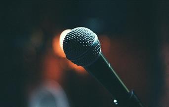 Microphone in a microphone stand