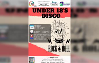 Under 18's Disco - Rock n Roll Theme - Conwy & Denbighshire Families