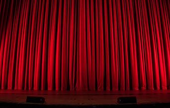 Red theatre curtain