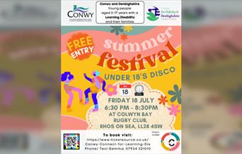 Under 18's Disco - Summer Festival Theme