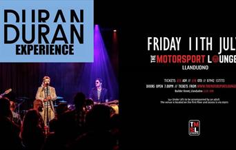 The Duran Duran Experience at The Motorsport Lounge, Llandudno