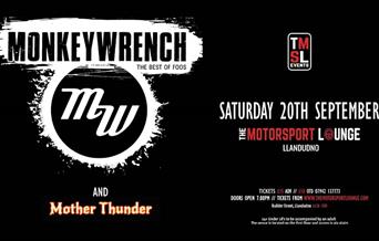 Monkey Wrench with Mother Thunder at The Motorsport Lounge, Llandudno