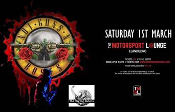 Not Guns n’ Roses yn y Motorsport Lounge, Llandudno