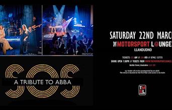 SOS - A Tribute to Abba - party night at The Motorsport Lounge, Llandudno