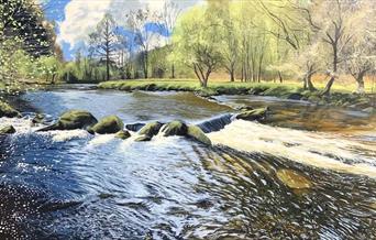 Debbie Baxter The Power And Grace Of Wild Water at Royal Cambrian Academy, Conwy