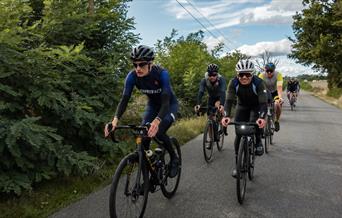 Group of cyclists