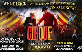 Cirque: The Greatest Show Reimagined at Venue Cymru