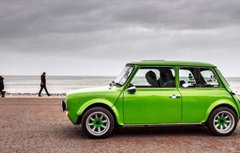 Mini on Llandudno Promenade