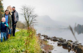 Family walk, Llyn Crafnant