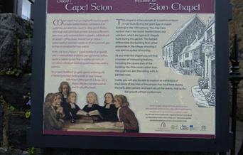 Zion Chapel information board