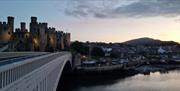 Olygfa o Castell Conwy