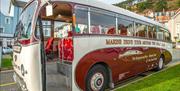 Marine Drive vintage tour bus