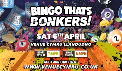 Bingo That’s Bonkers at Venue Cymru