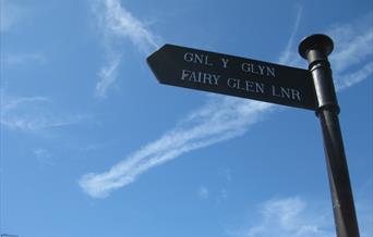 Signpost for Fairy Glen